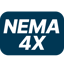 Certification Icon, NEMA4X Rated