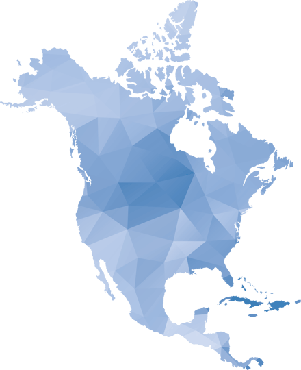 North America map highlighting quick shipping, great rates, and prepaid shipping for orders over a certain value across the continent